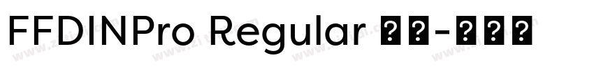 FFDINPro Regular 语言字体转换